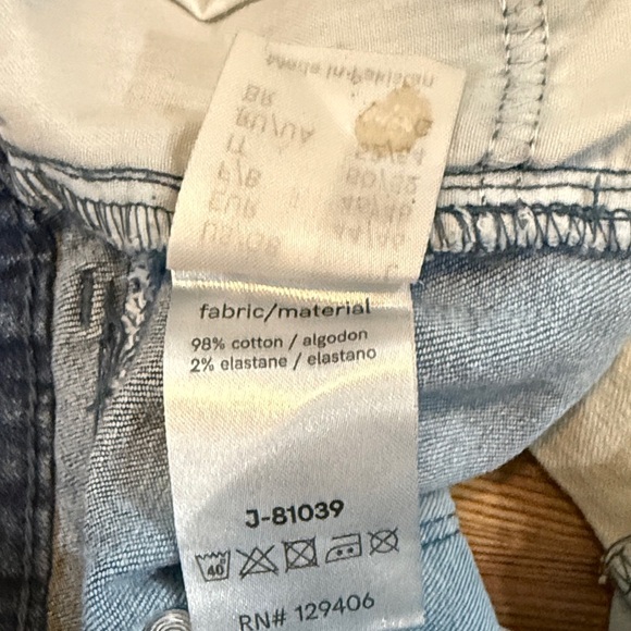 Women’s Lascana for Venus Stylish Blue and Cream Ombre Jean Shorts Size L - Picture 4 of 4